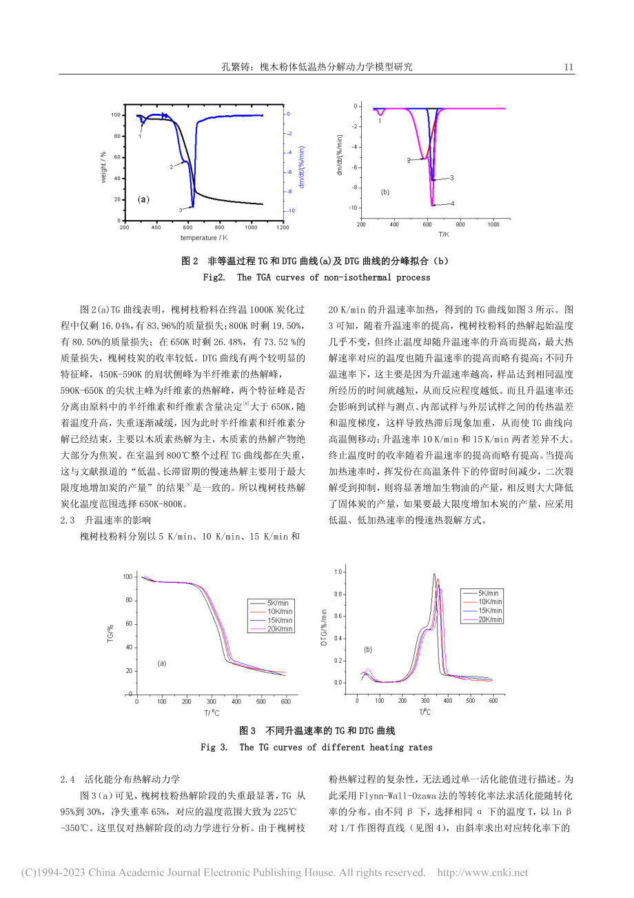 槐木粉体低温热分解动力学模型研究_孔繁铸.pdf_第3页