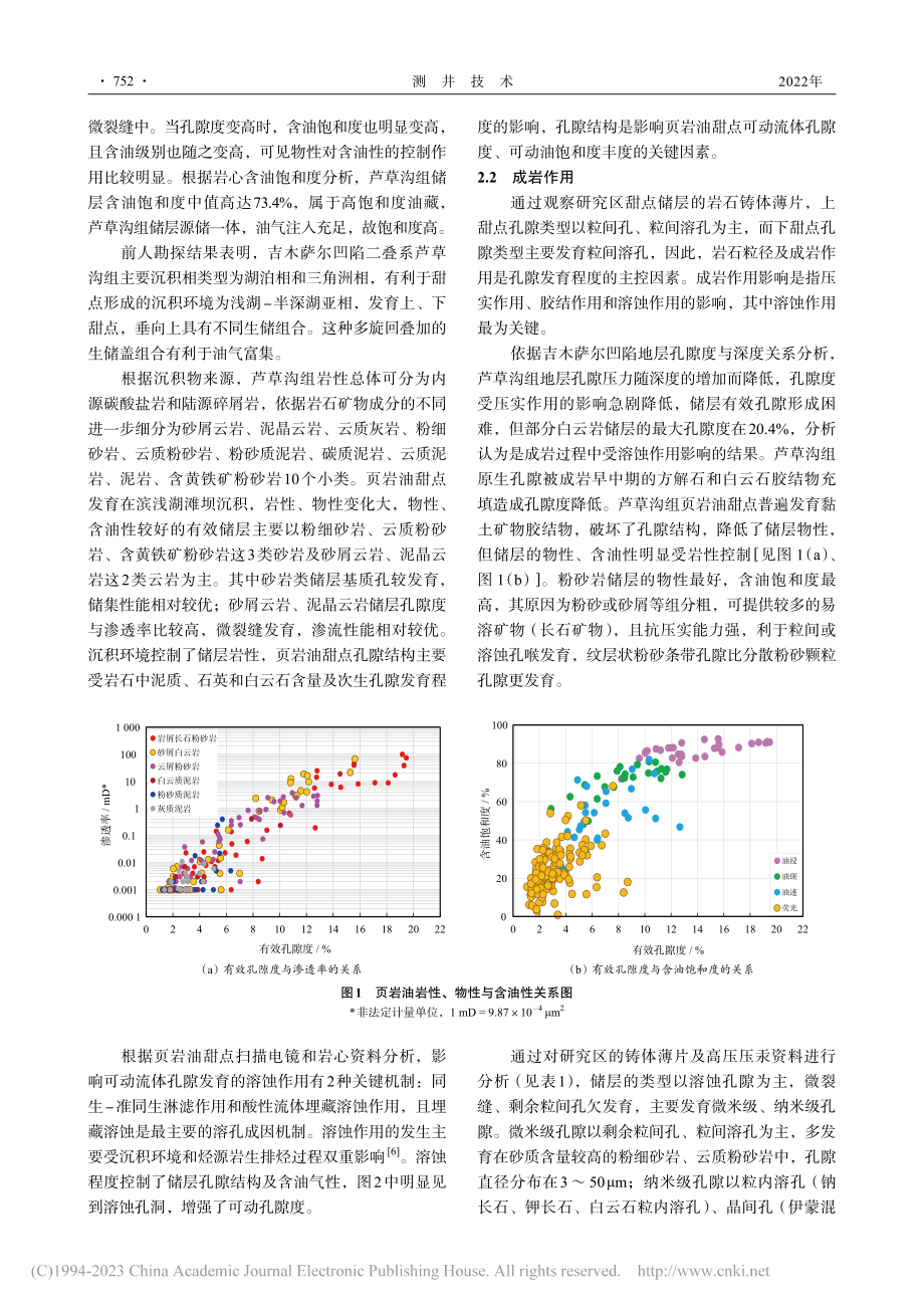 混积页岩油甜点富集机理与含油性评价方法_蔺敬旗.pdf_第3页