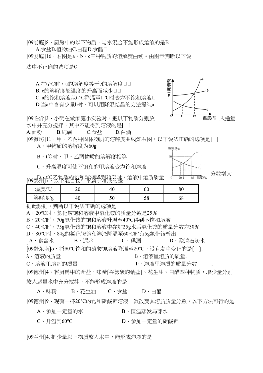 2023年中考化学试题分单元汇编（第九单元）初中化学.docx_第3页