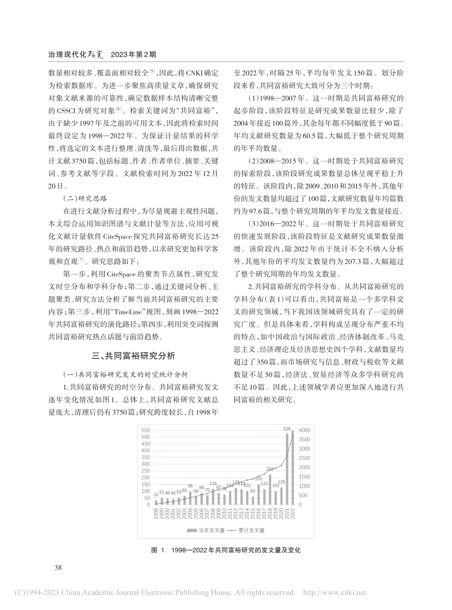 基于CiteSpace共同富裕研究的演化路径及趋势_朱碧莹.pdf_第2页