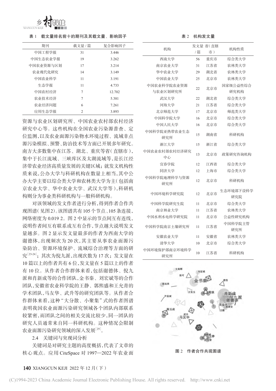 基于CiteSpace的我国农业面源污染文献计量分析_蔡仁润.pdf_第3页