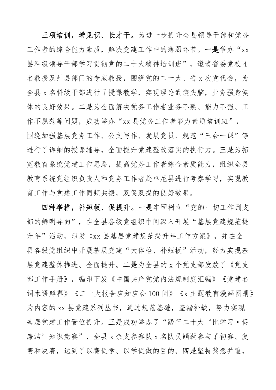 全县党建问题整改工作汇报报告总结.docx_第2页