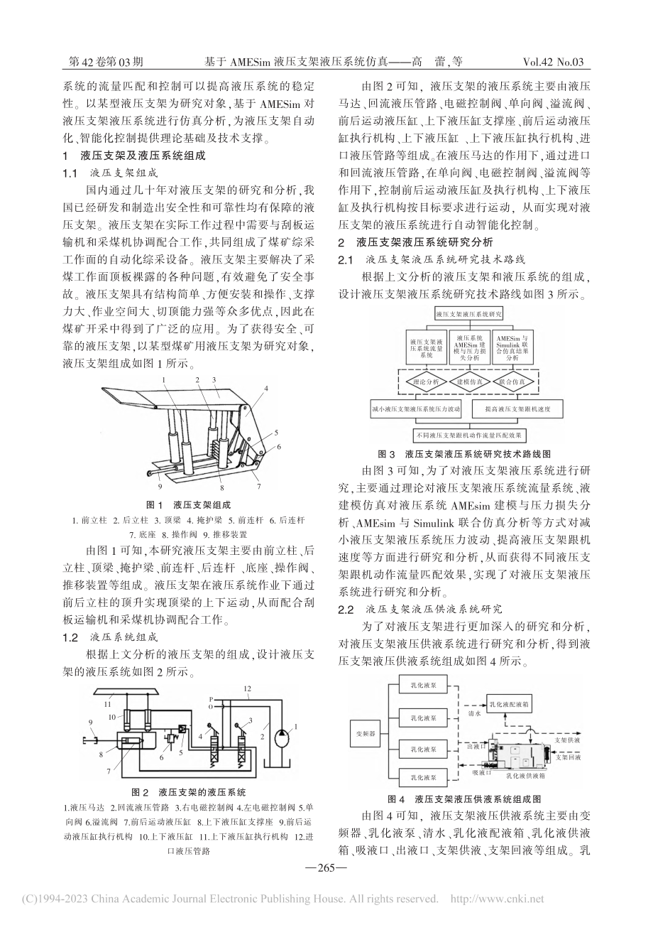 基于AMESim液压支架液压系统仿真_高蕾.pdf_第2页