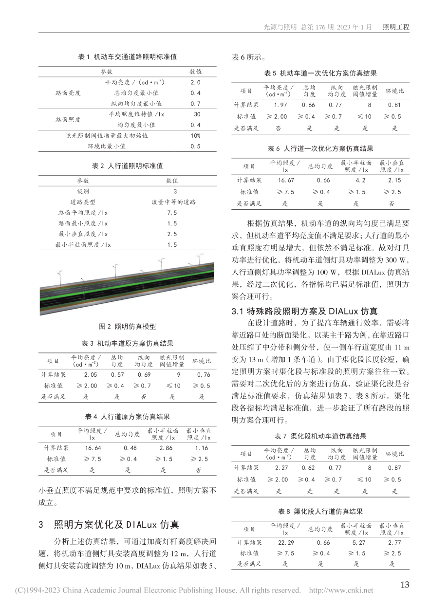 基于DIALux仿真的道路照明方案分析_杜利超.pdf_第2页