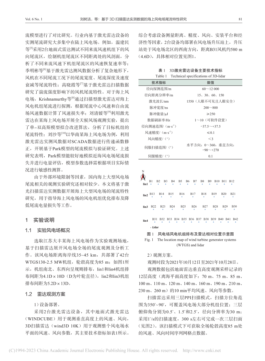 基于3D扫描雷达实测数据的海上风电场尾流特性研究_刘树洁.pdf_第2页