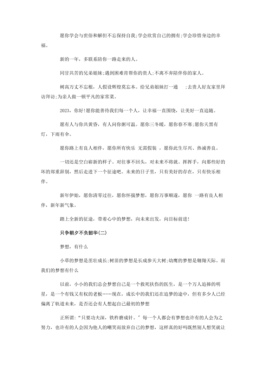 2023年只争朝夕不负韶华优秀作文.docx_第2页