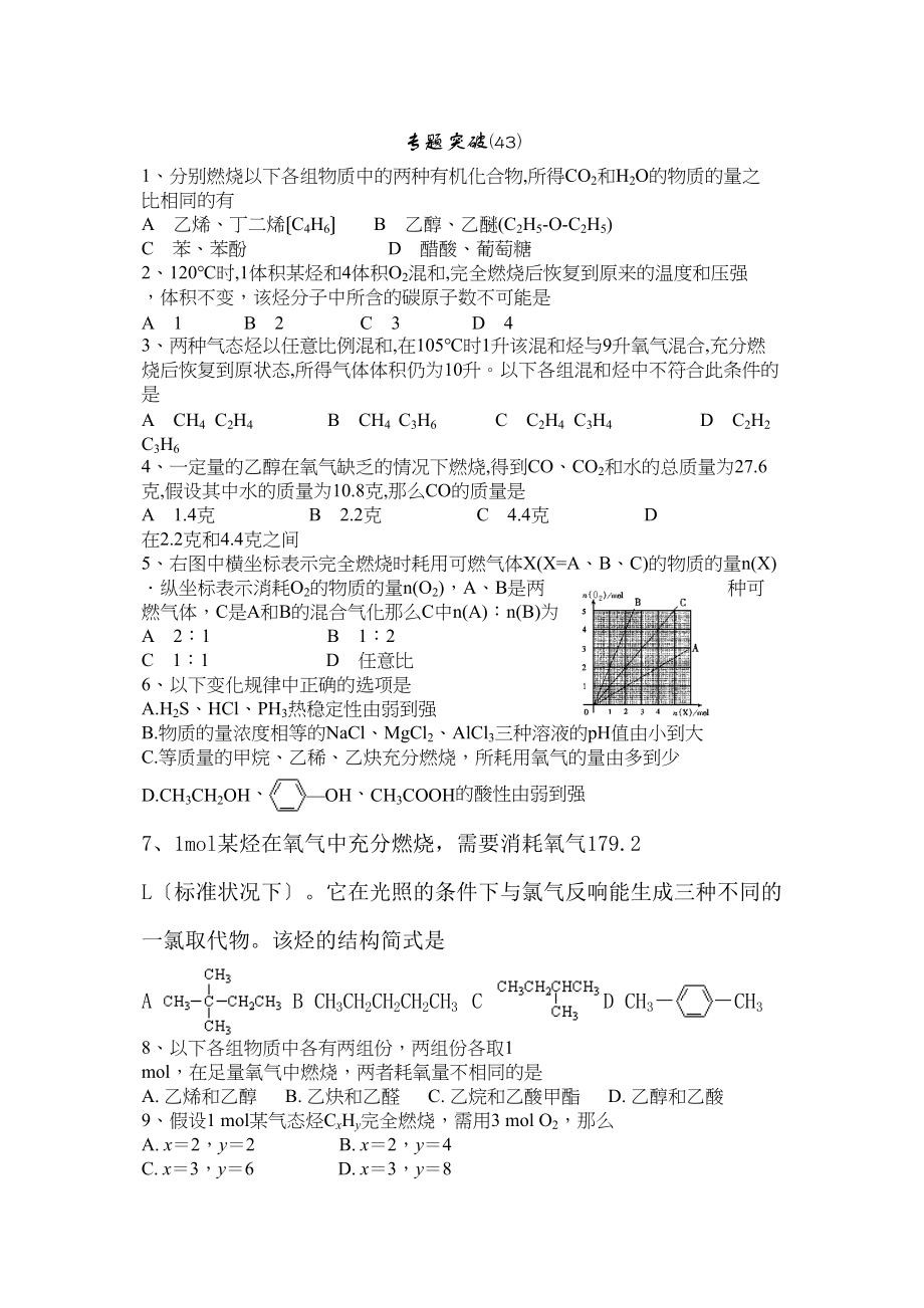 2023年高考备考选择题专题43高中化学.docx_第1页