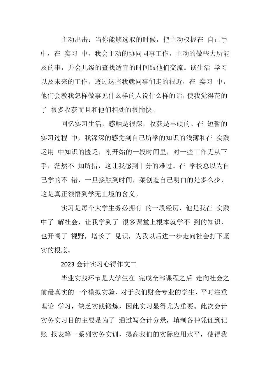 2023年会计实习心得作文.doc_第2页