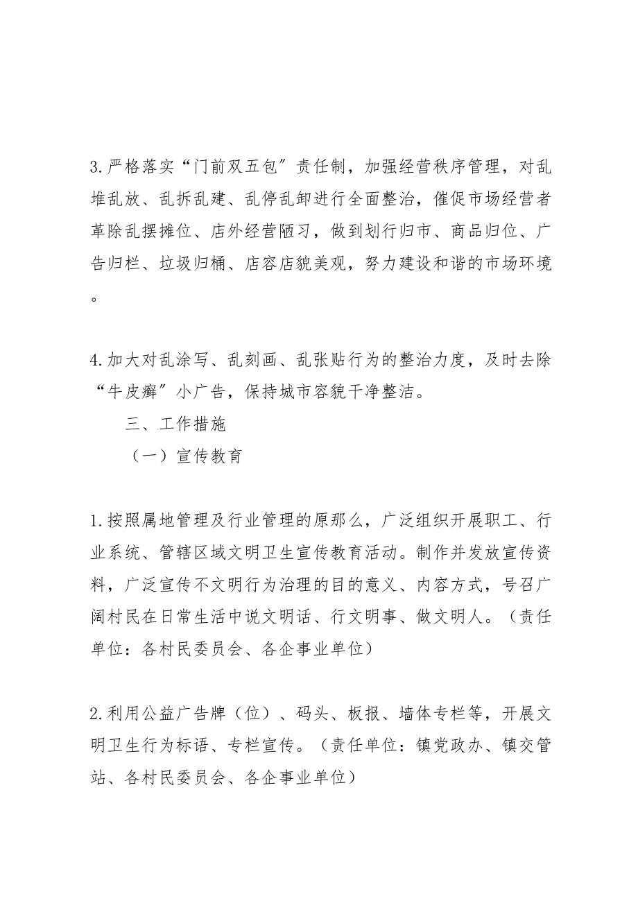 2023年全镇不文明行为专项治理工作方案.doc_第3页