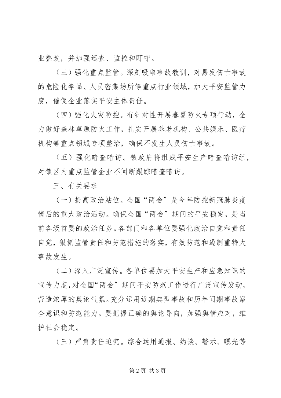 2023年乡镇两会期间安全防范工作方案.docx_第2页