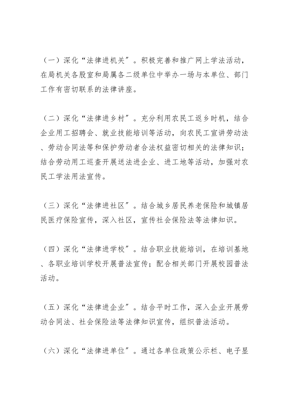 2023年劳动局法律六进活动工作方案.doc_第2页