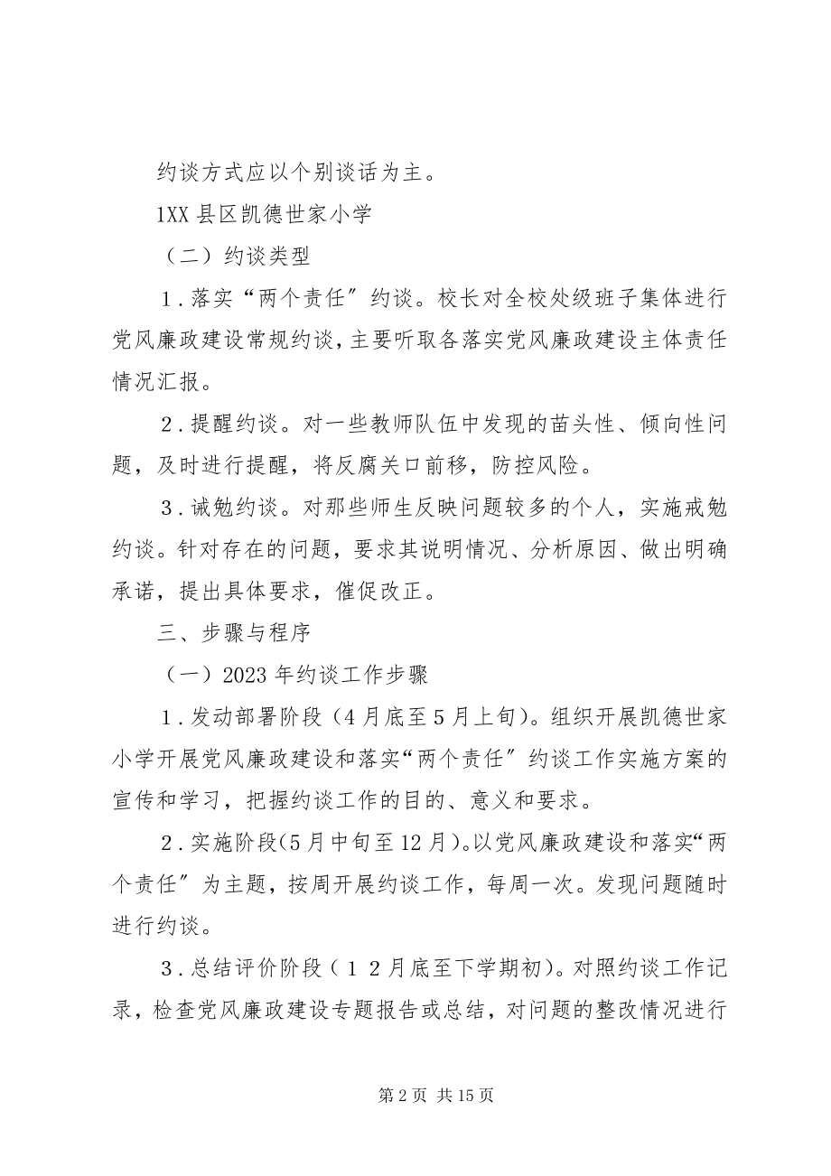 2023年凯小廉政谈话工作方案.docx_第2页