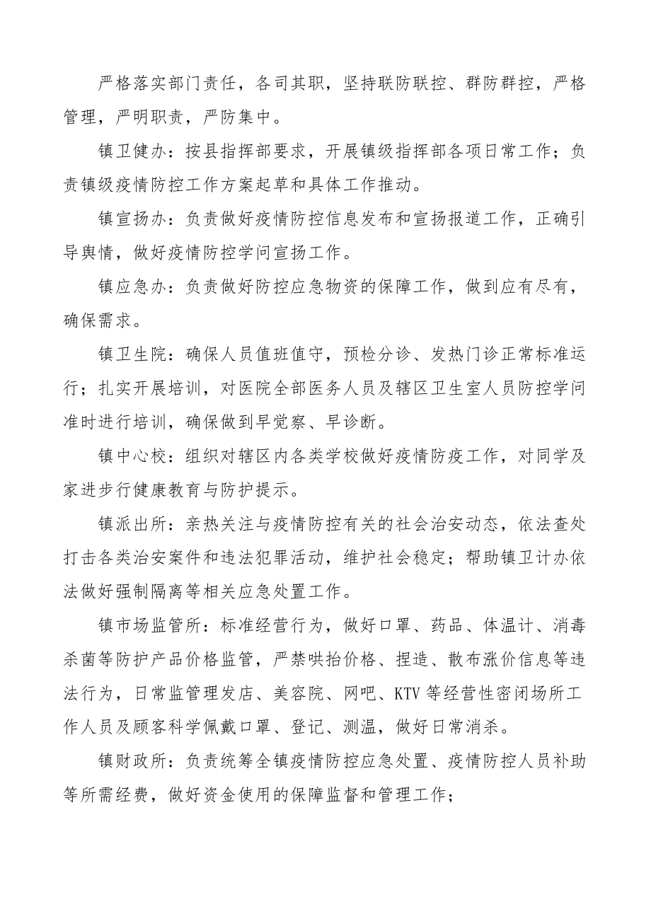 2023年乡镇疫情防控工作方案3篇含常态化疫情防控方案.docx_第3页