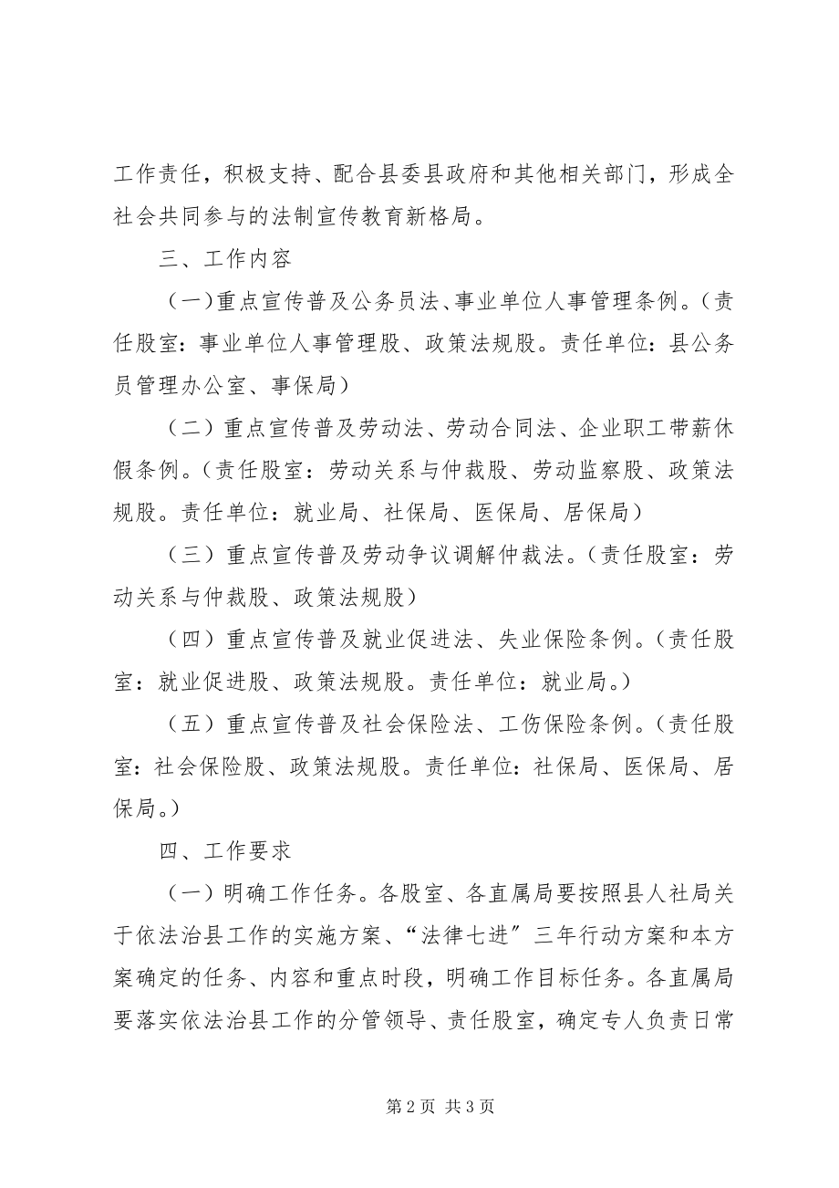 2023年人保局谁执法谁普法工作方案.docx_第2页