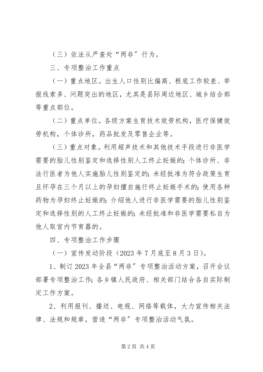 2023年全县两非整治工作方案.docx_第2页