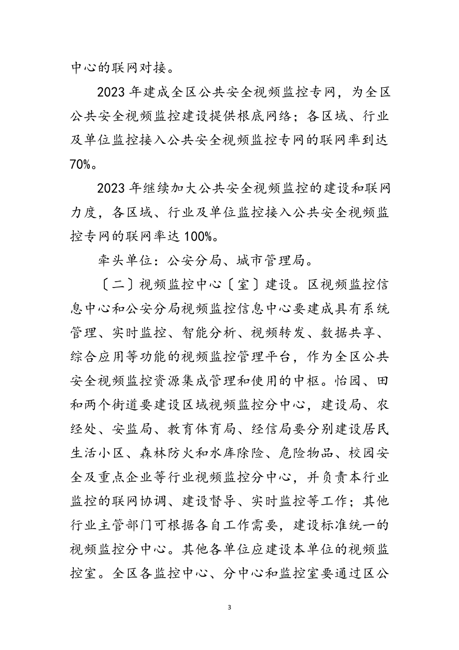 2023年公共安全视频监控工作方案范文.doc_第3页