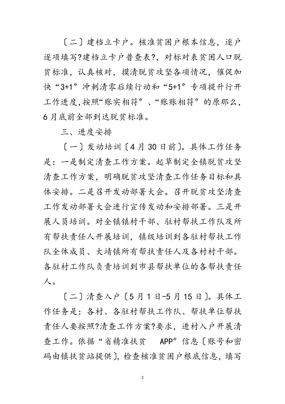 2023年全镇脱贫攻坚清查工作方案范文.doc_第2页