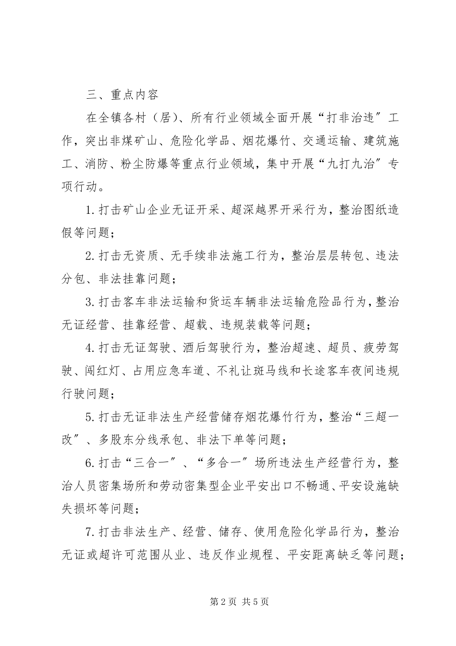 2023年九打九治打非治违工作方案.docx_第2页