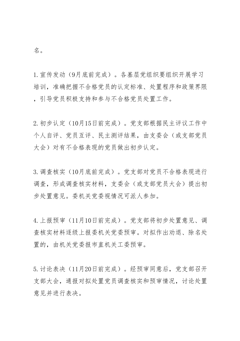 2023年党的群众路线处置不合格党员工作方案.doc_第3页