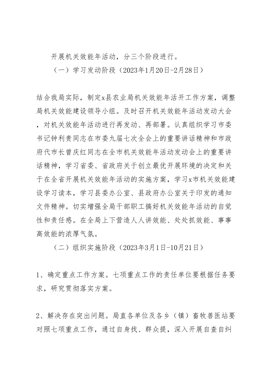 2023年县农业局机关效能年活动工作方案.doc_第3页