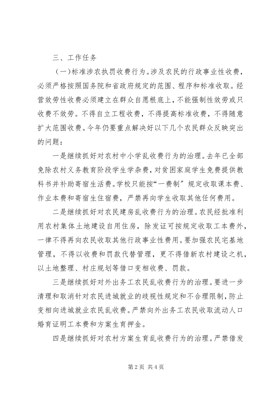 2023年加强监督检查防止农民负担反弹工作方案.docx_第2页