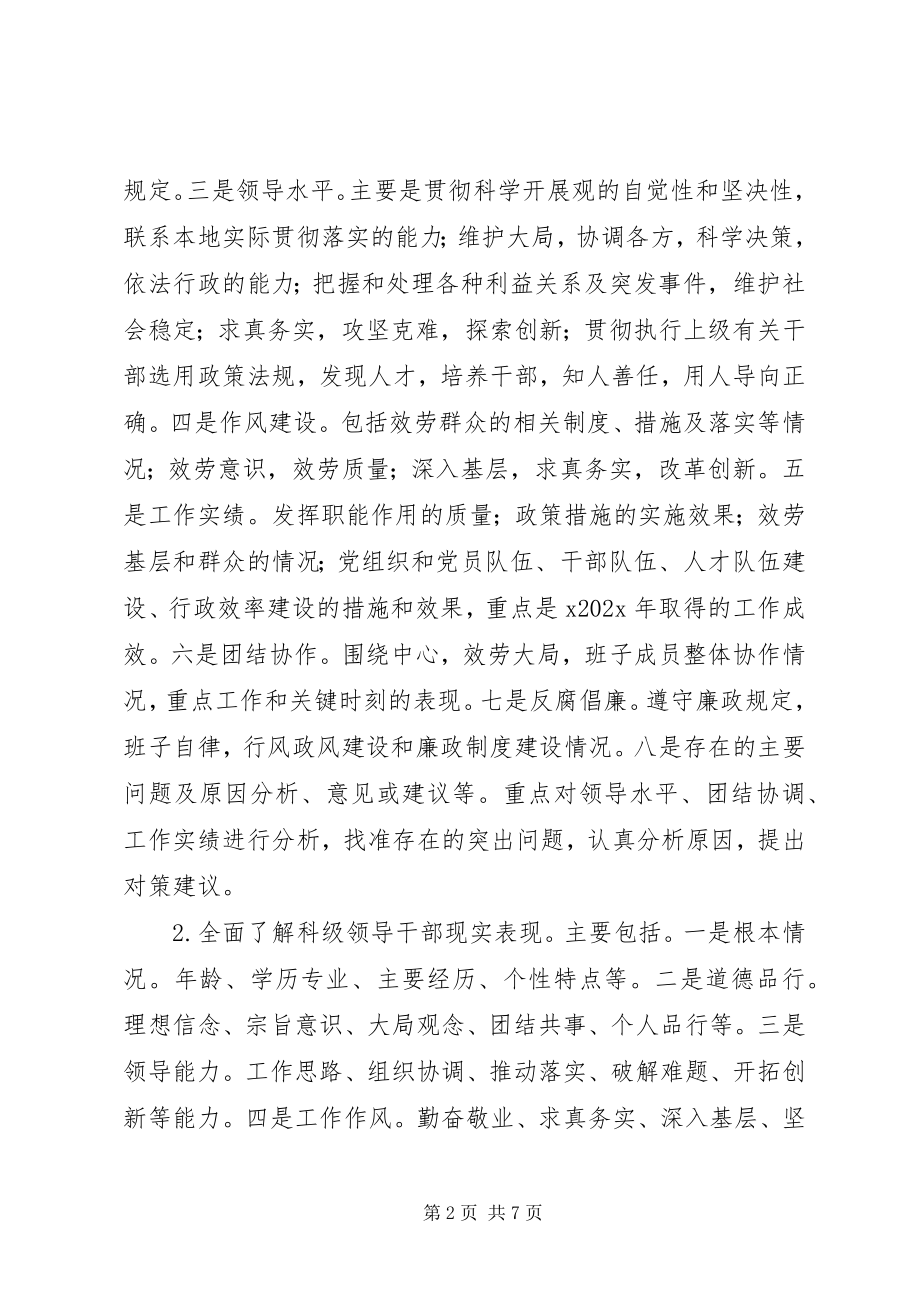 2023年各级领导班子及科级领导干部综合研判工作方案.docx_第2页