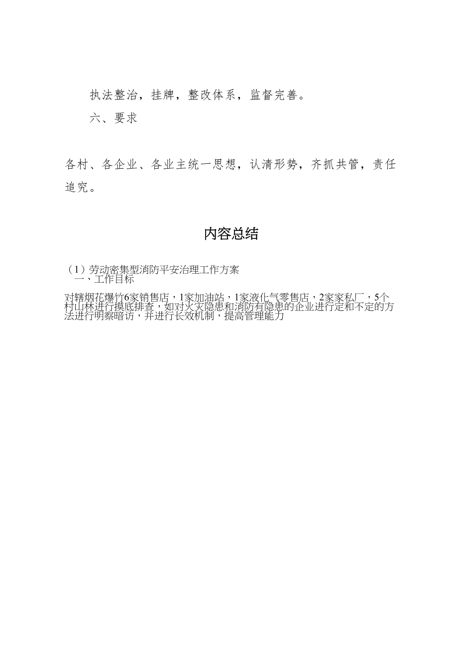 2023年劳动密集型消防安全治理工作方案.doc_第2页