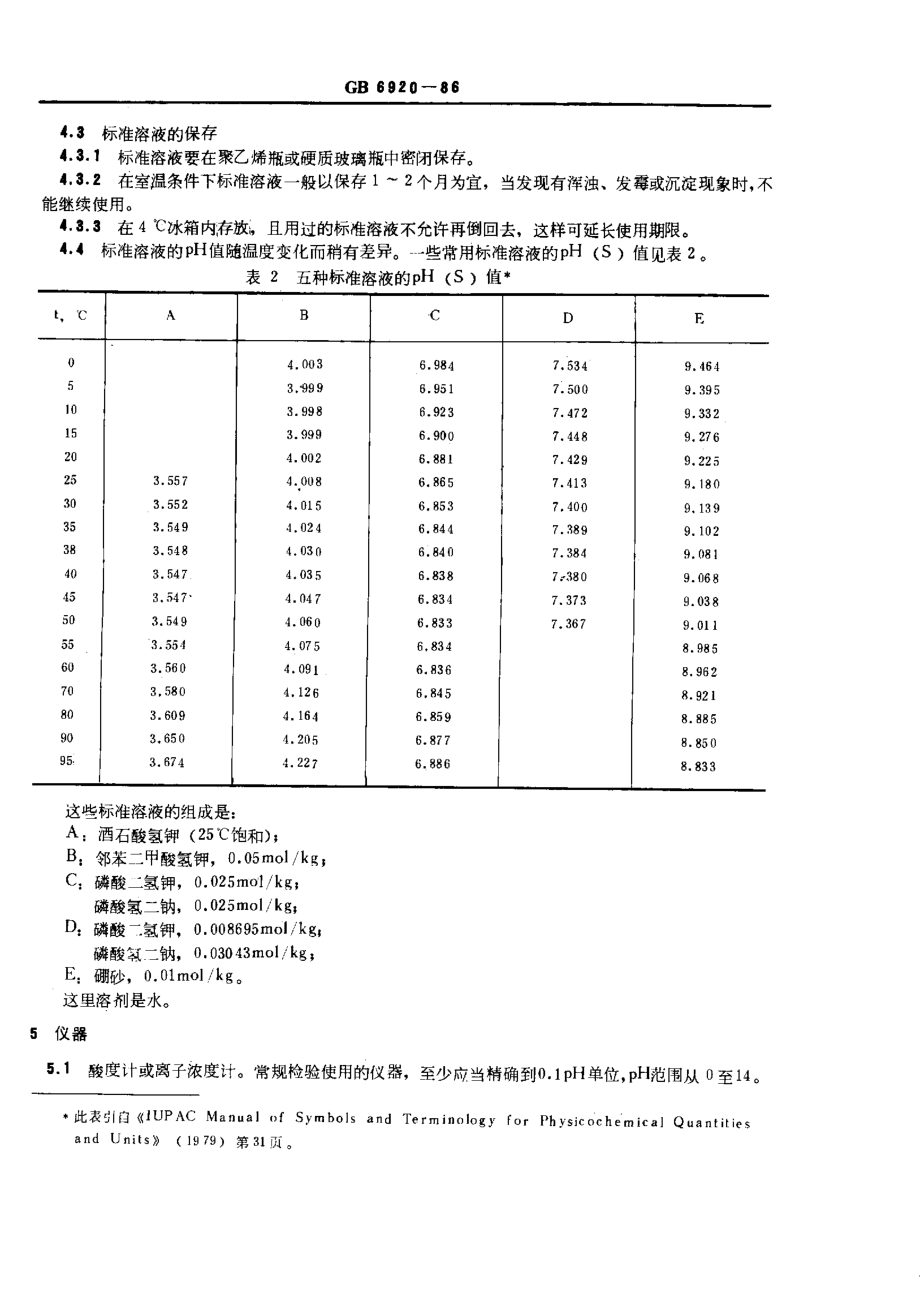 GB 6920-86 水质 pH值的测定 玻璃电极法.pdf_第3页