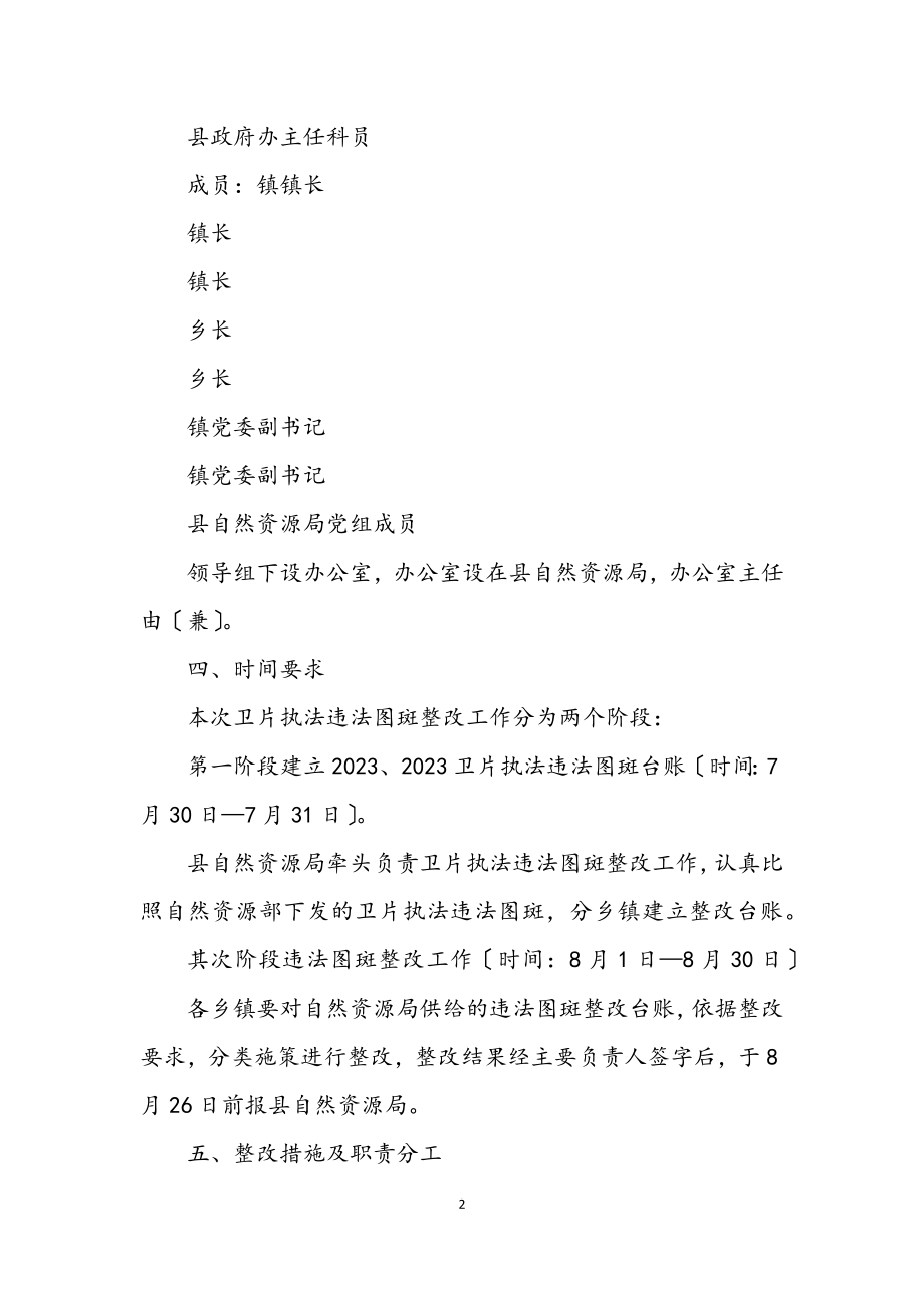 2023年卫片执法违法图斑整改工作方案.docx_第2页