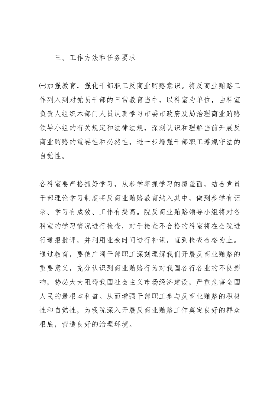 2023年关于开展治理商业贿赂专项工作方案 .doc_第2页