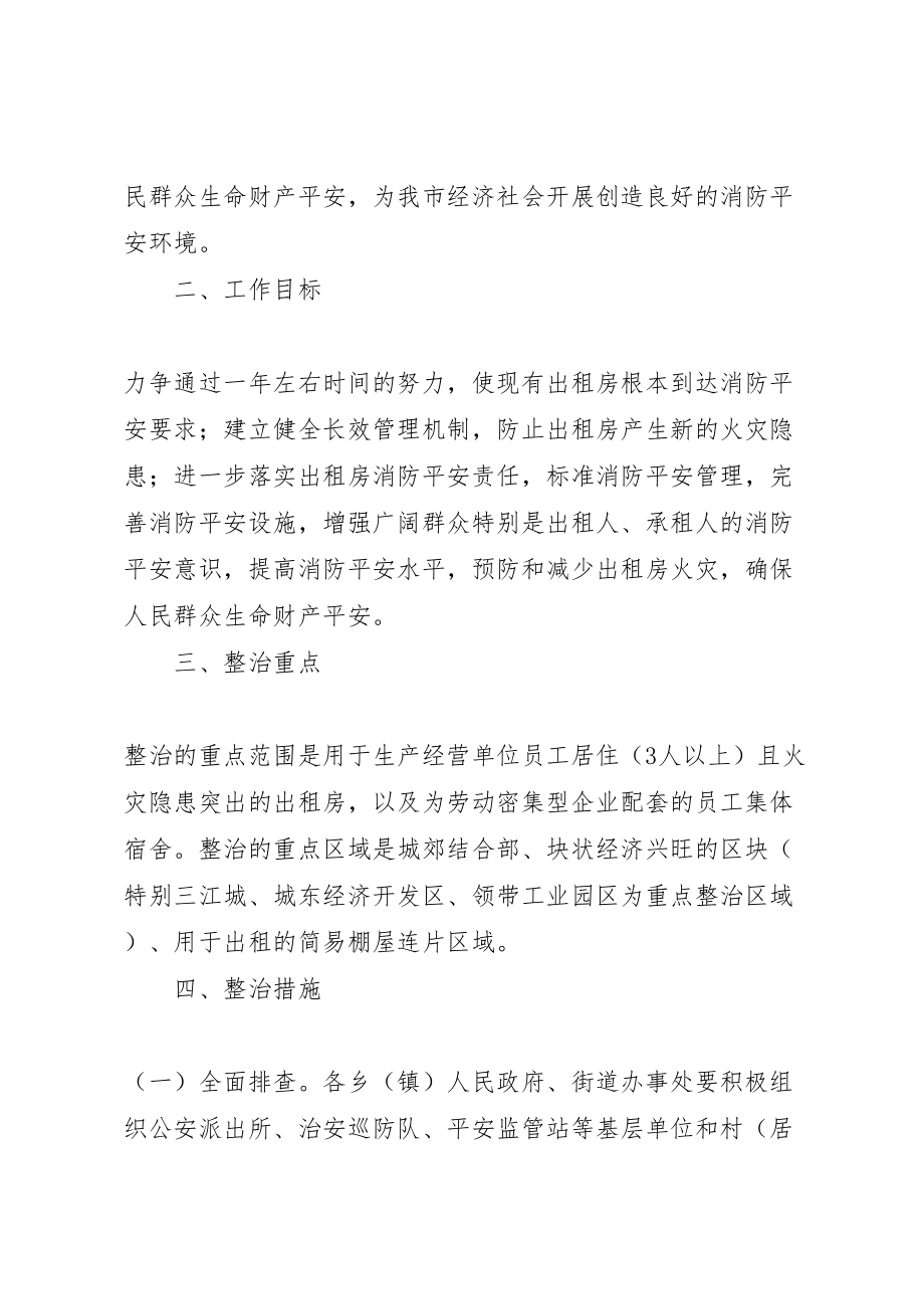 2023年出租房屋消防安全综合整治工作方案 .doc_第2页