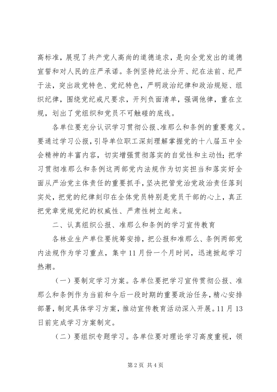 2023年《公报》《准则》和《条例》集中学习月工作方案.docx_第2页