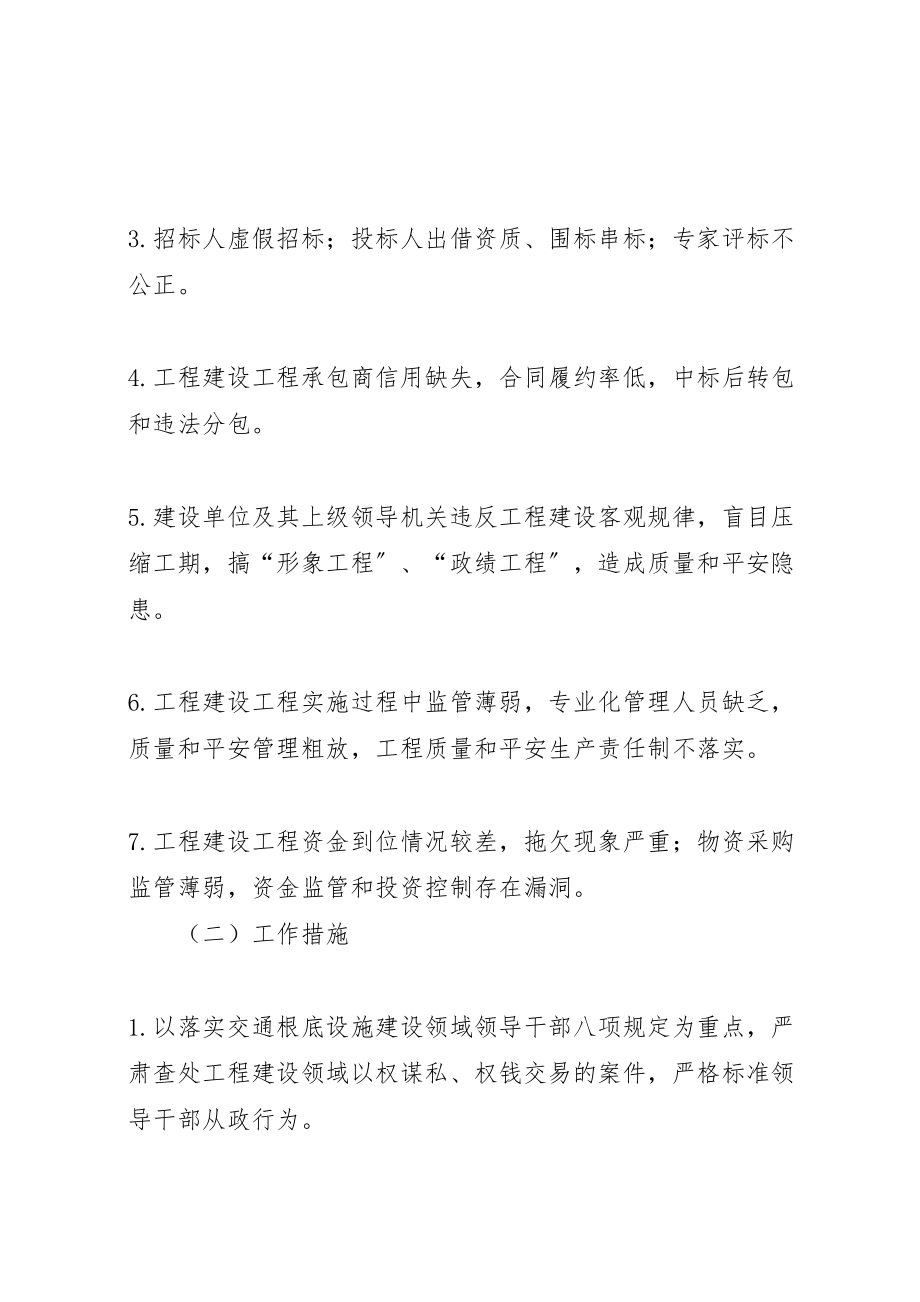 2023年关于工程建设领域突出问题专项治理工作方案 2.doc_第3页