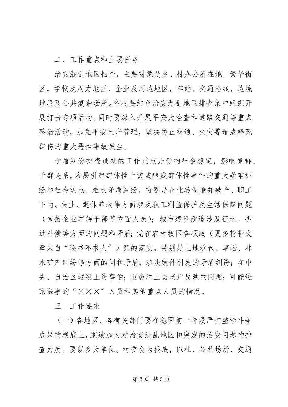 2023年乡镇矛盾纠纷排查调处工作方案.docx_第2页