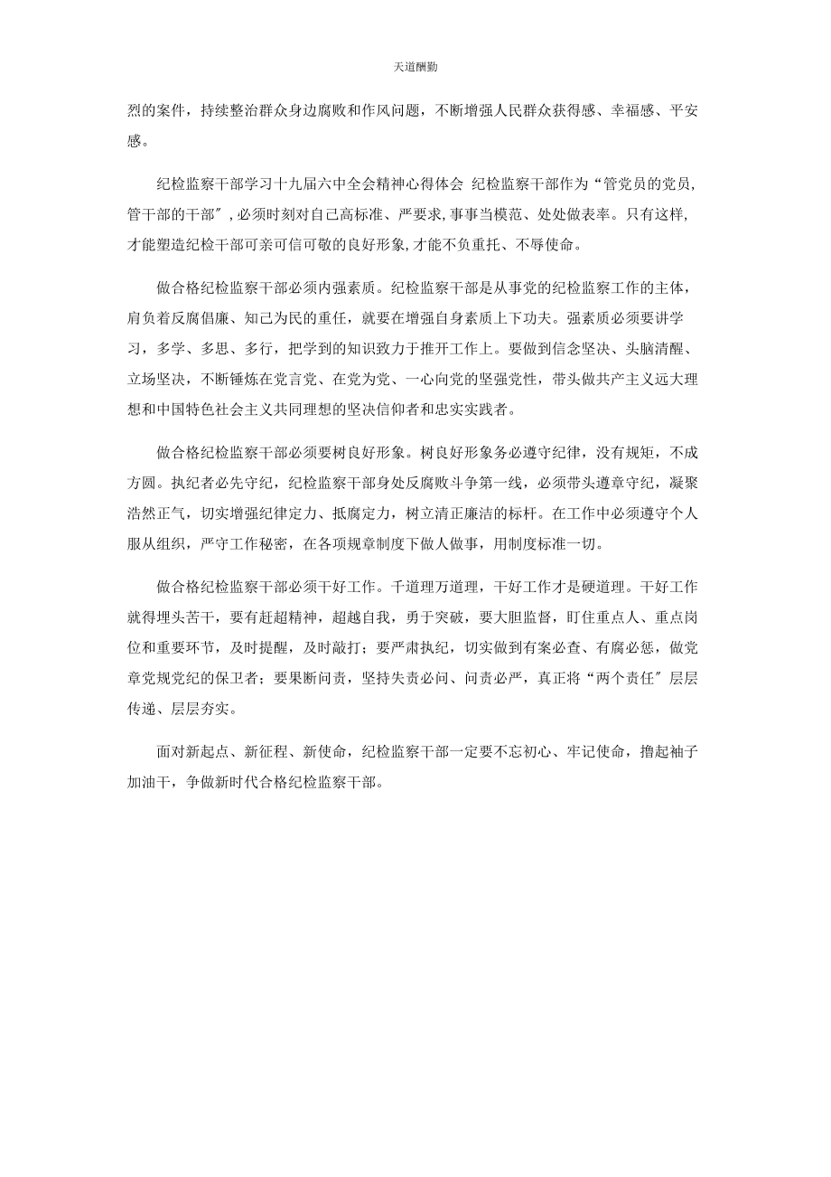 2023年2篇纪检监察干部学习十九届四中全会精神心得体会研讨发言.docx_第2页