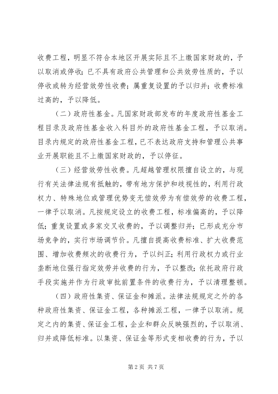 2023年县清理规范收费行为工作方案.docx_第2页