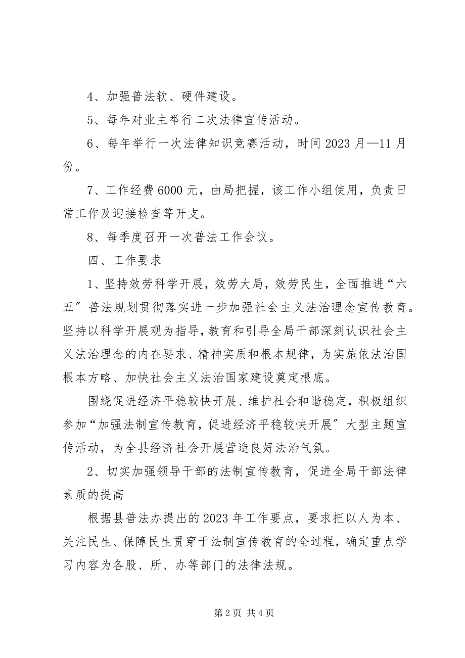 2023年卫生局六五普法工作方案.docx_第2页