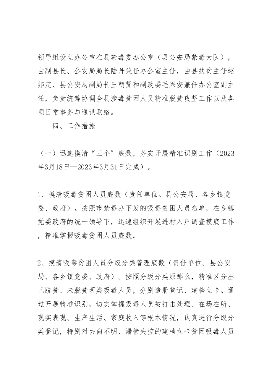 2023年吸毒贫困人员精准脱贫攻坚工作方案.doc_第3页