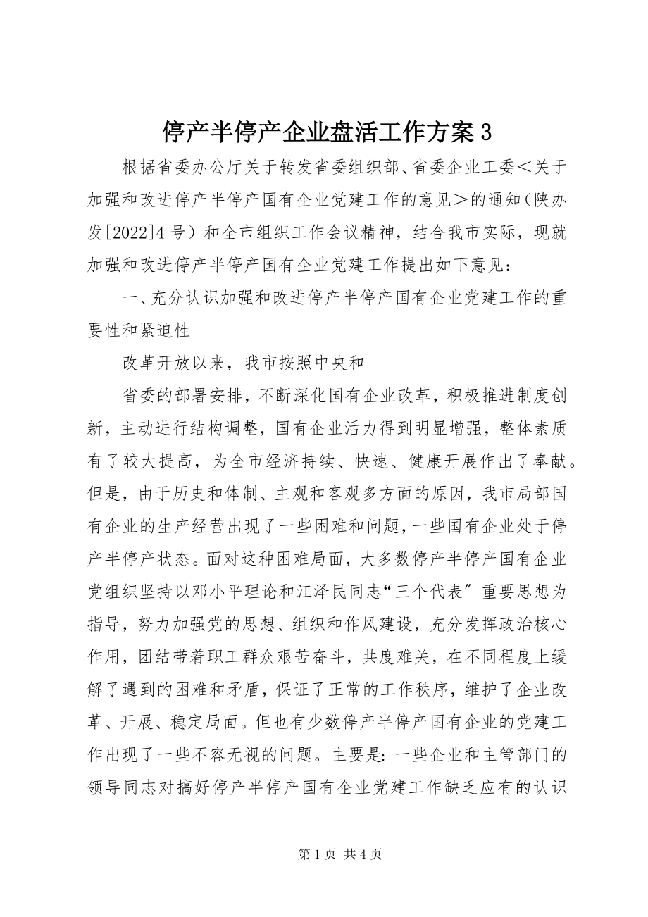 2023年停产半停产企业盘活工作方案3.docx_第1页