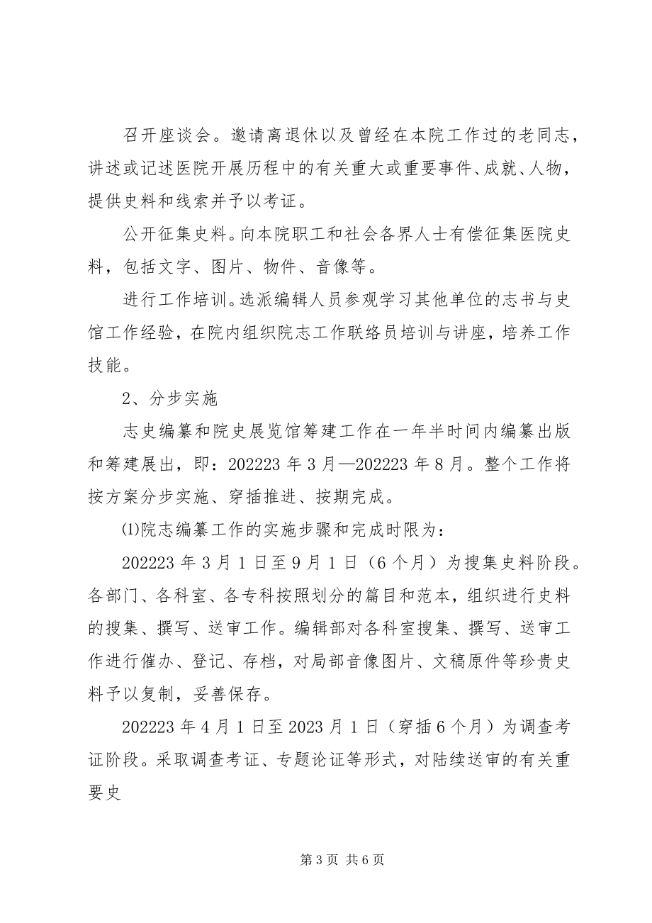 2023年医院院志编纂工作方案.docx_第3页