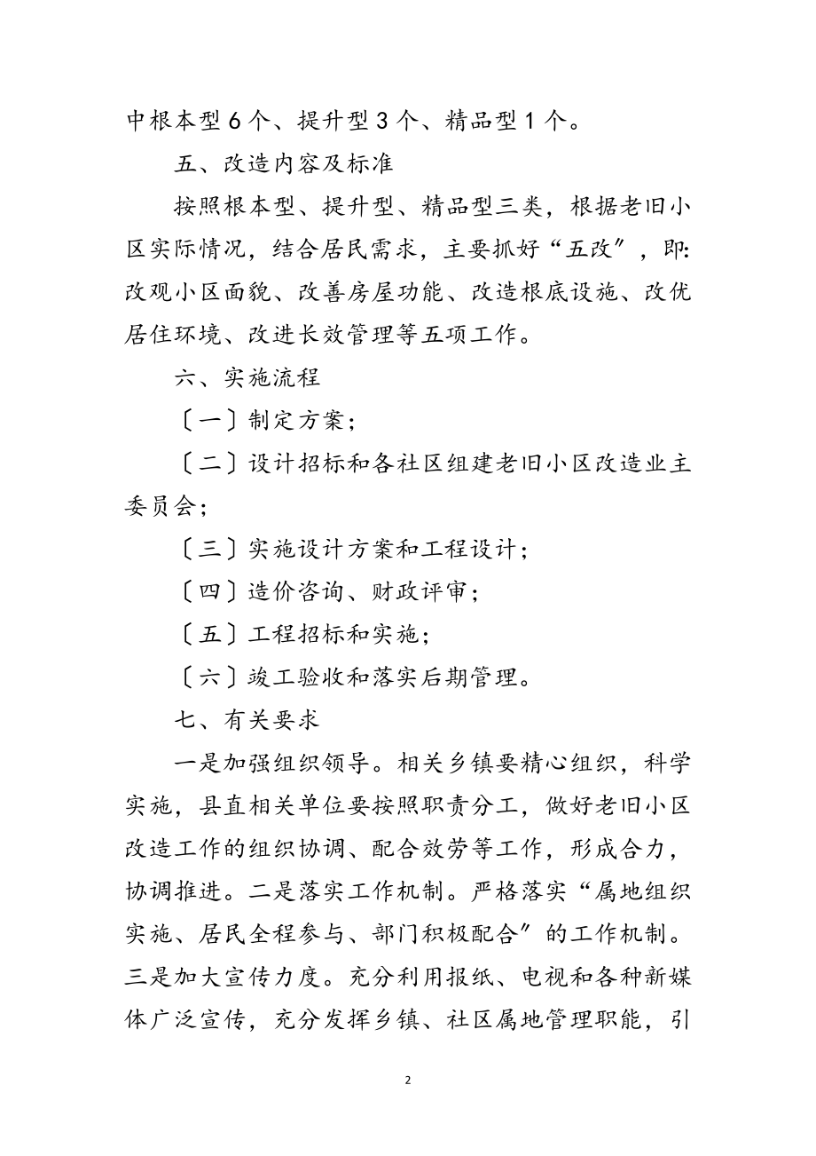 2023年全县城镇老旧小区改造工作方案范文.doc_第2页