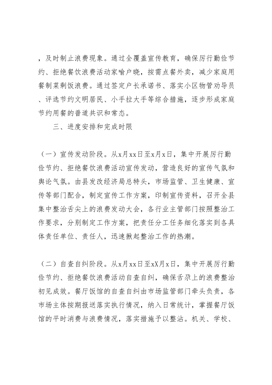 2023年全面集中整治舌尖上的浪费工作方案.doc_第3页