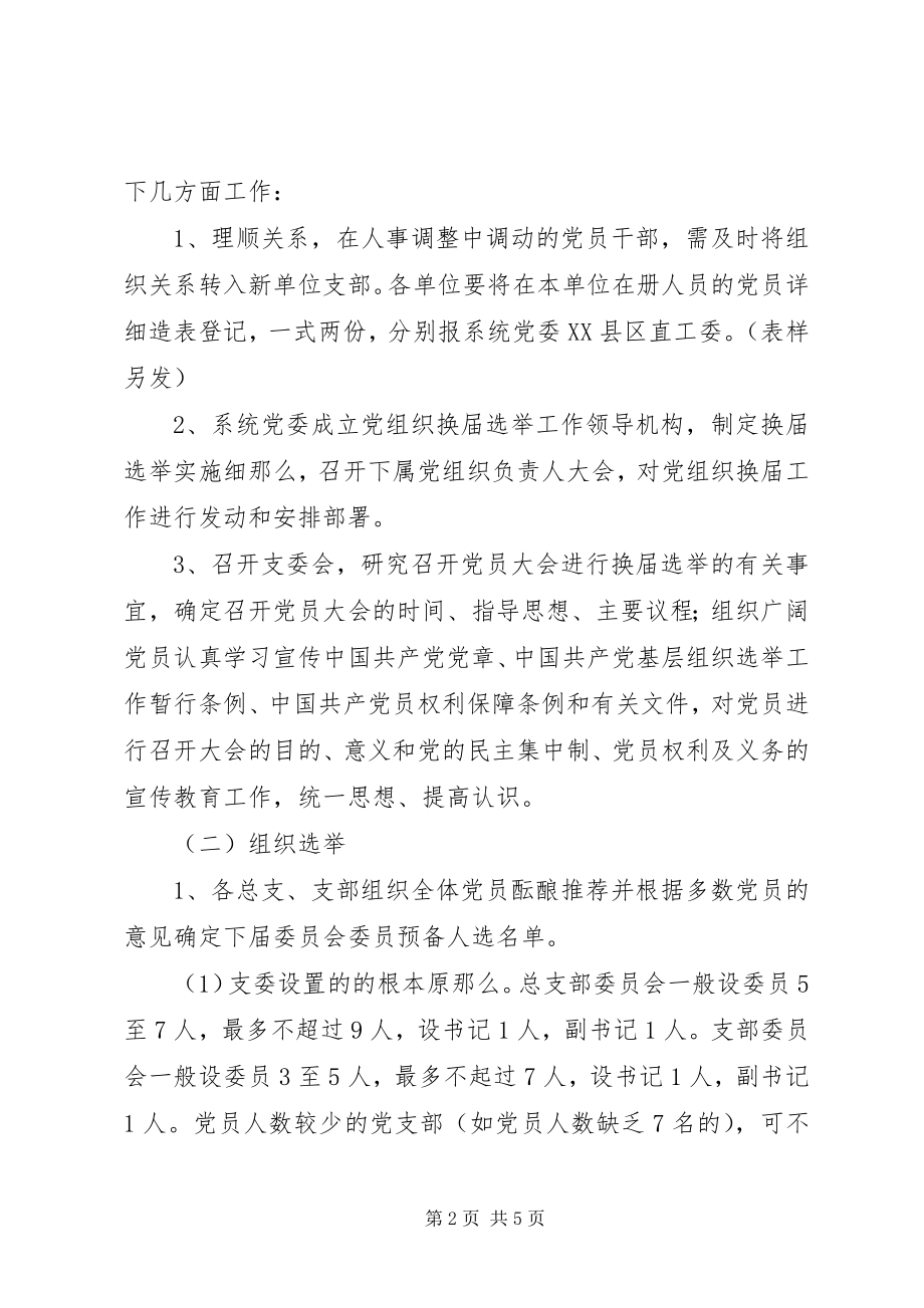 2023年企业事业单位党组织换届选举工作方案.docx_第2页