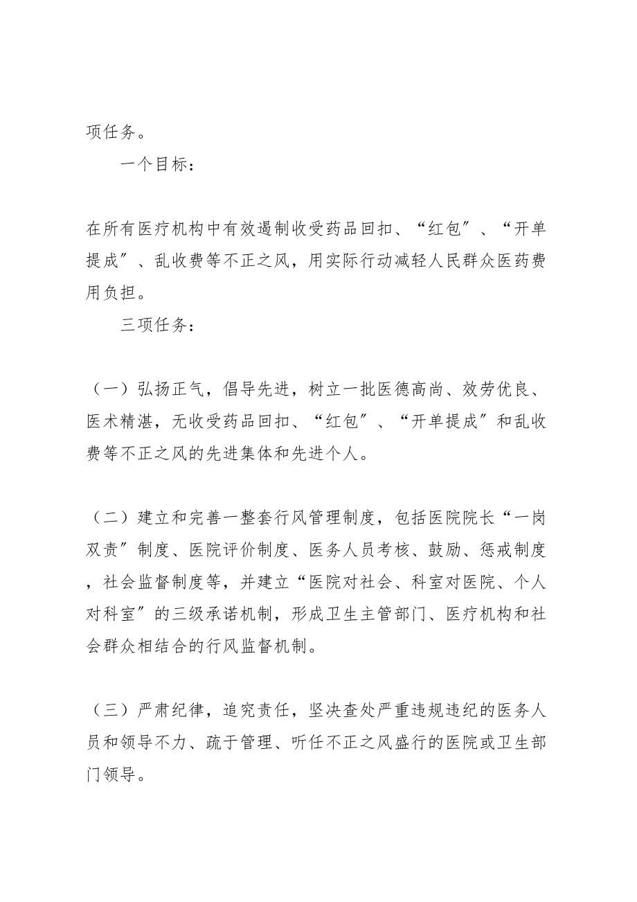 2023年卫生系统纠正医疗服务中不正之风专项治理工作方案.doc_第2页