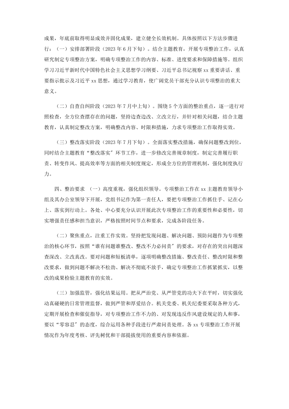 2023年XX机关单位专项整治工作方案.docx_第2页