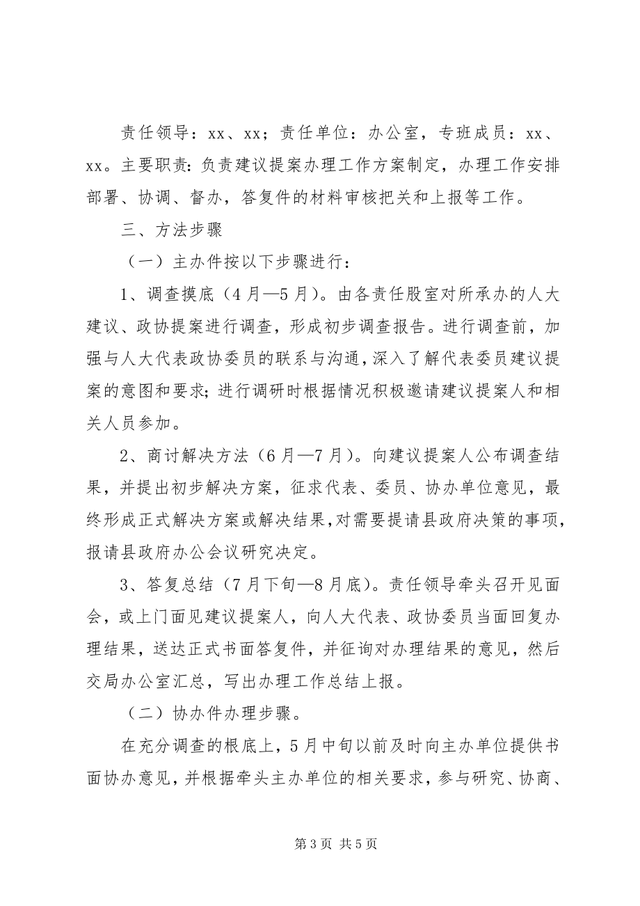 2023年县民政局建议提案办理工作方案.docx_第3页