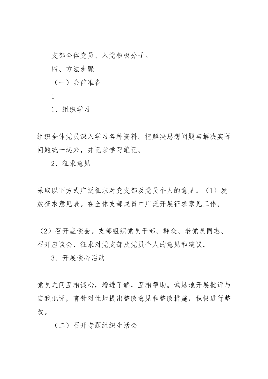 2023年党支部年度组织生活会工作方案 5.doc_第2页