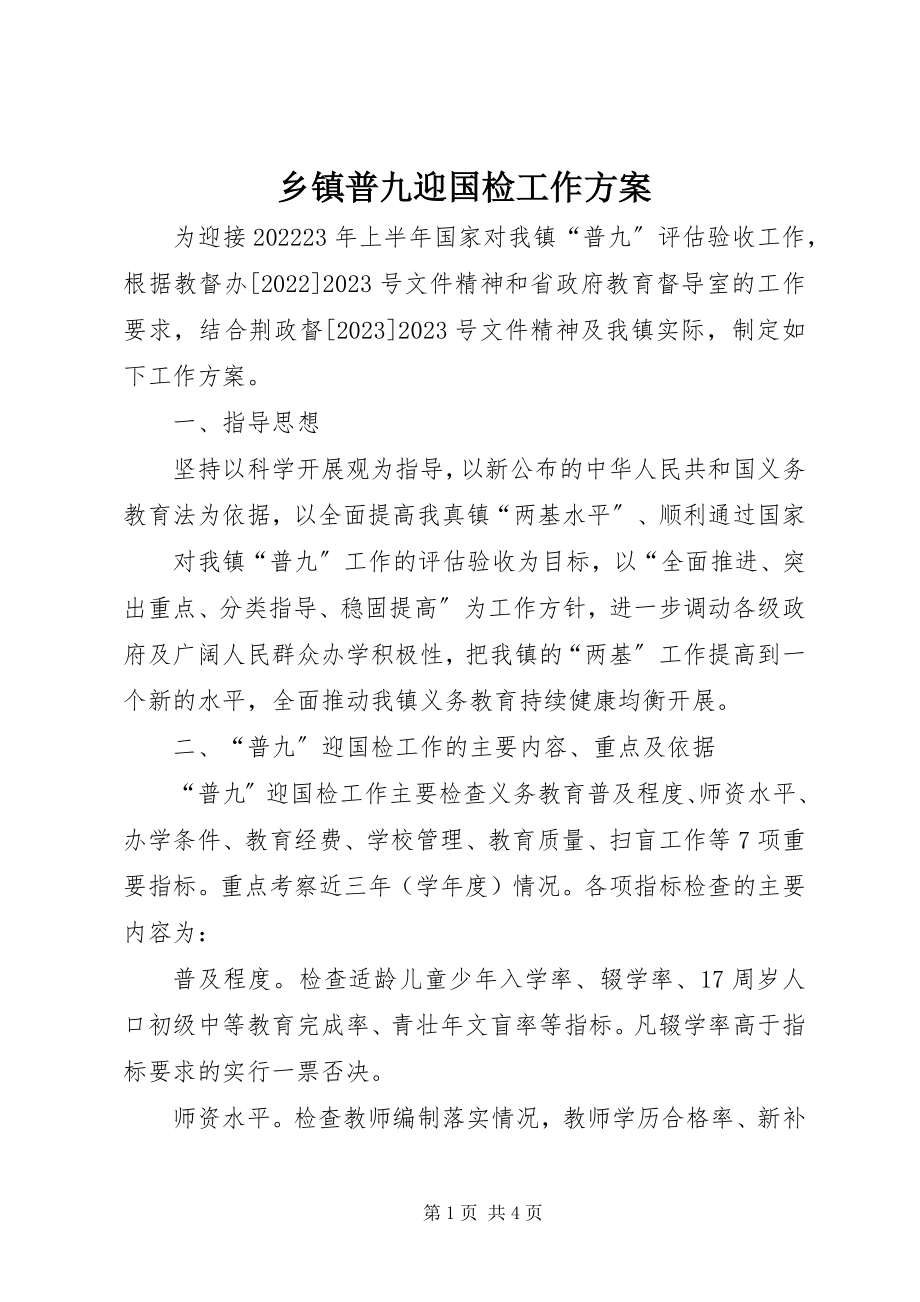 2023年乡镇普九迎国检工作方案.docx_第1页