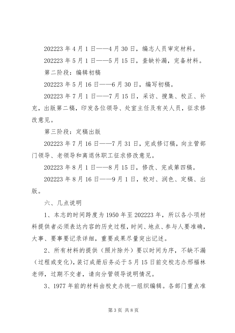 2023年医院卫生志编纂工作方案.docx_第3页