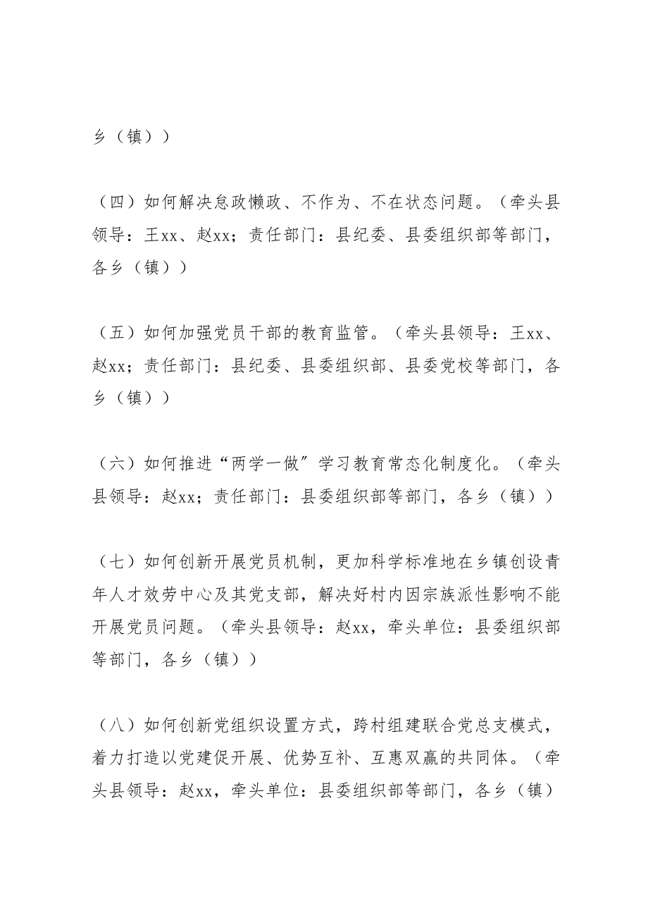 2023年全县从严治党专题问计工作方案.doc_第2页